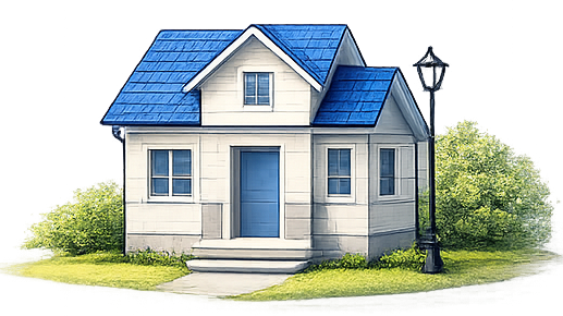 Шаг 1 — выбираете элемент дома